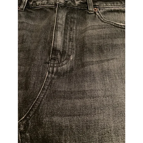 Women's Black We The Free Denim Skirt Size 29 Fringe - Picture 5 of 9